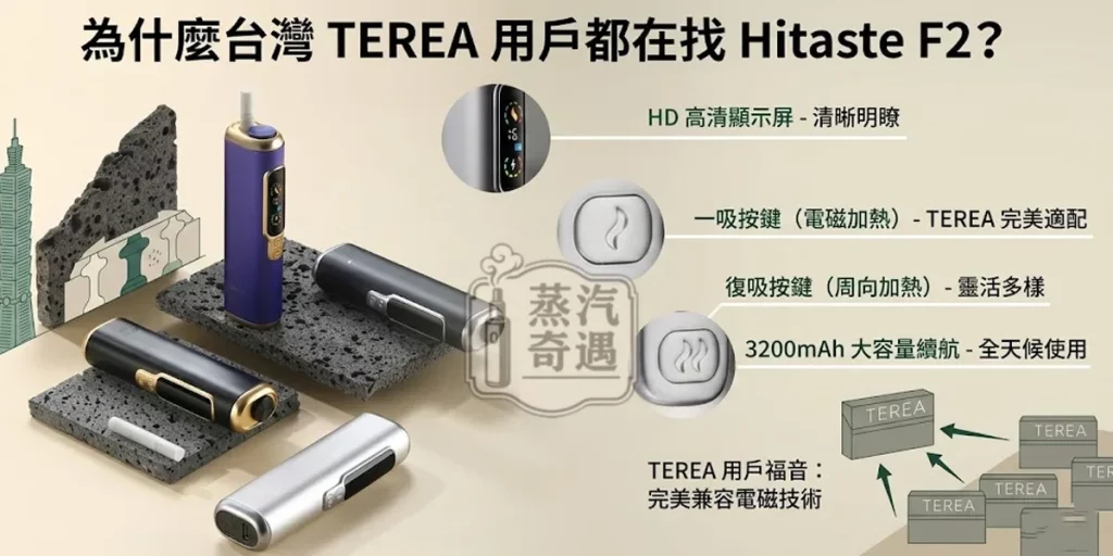 為什麼台灣 TEREA 用戶都在找 Hitaste F2?
